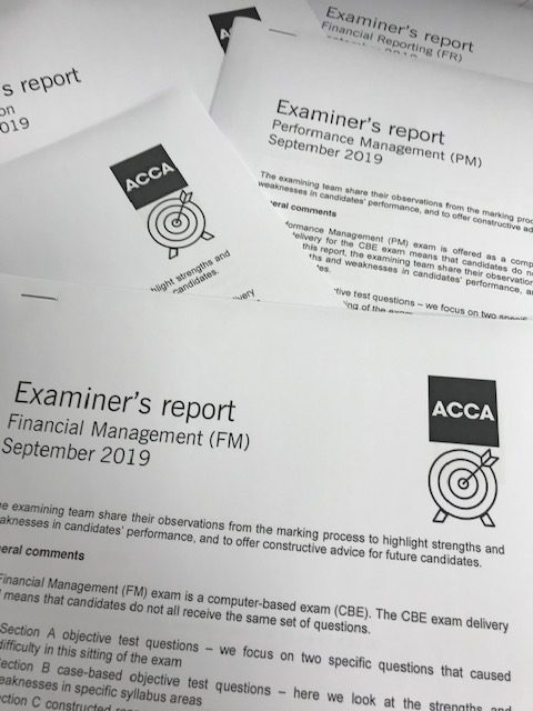 ACCA Examiner’s reports