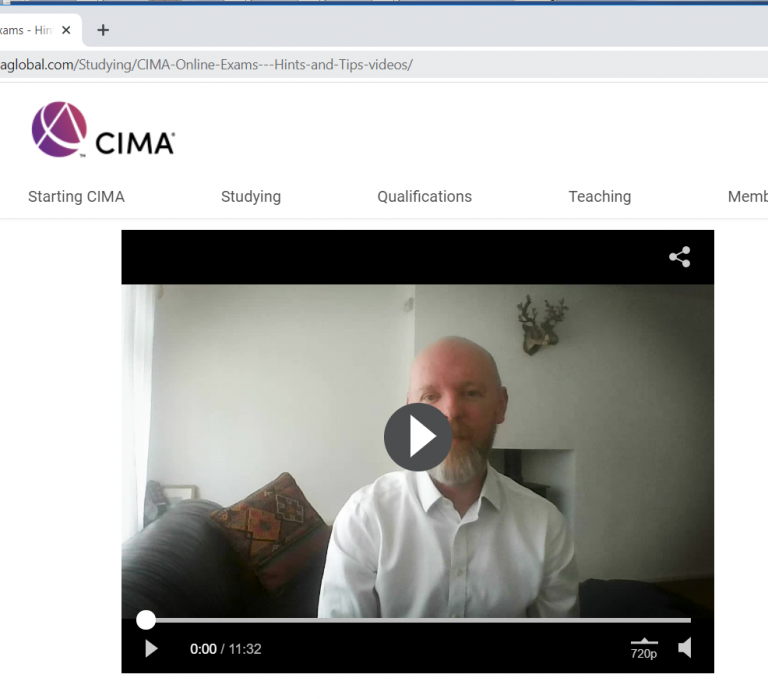 CIMA online exams – the videos