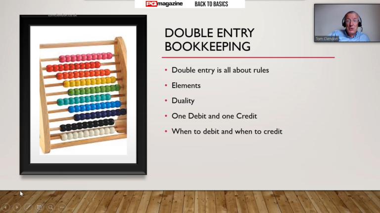Double entry bookkeeping explained…