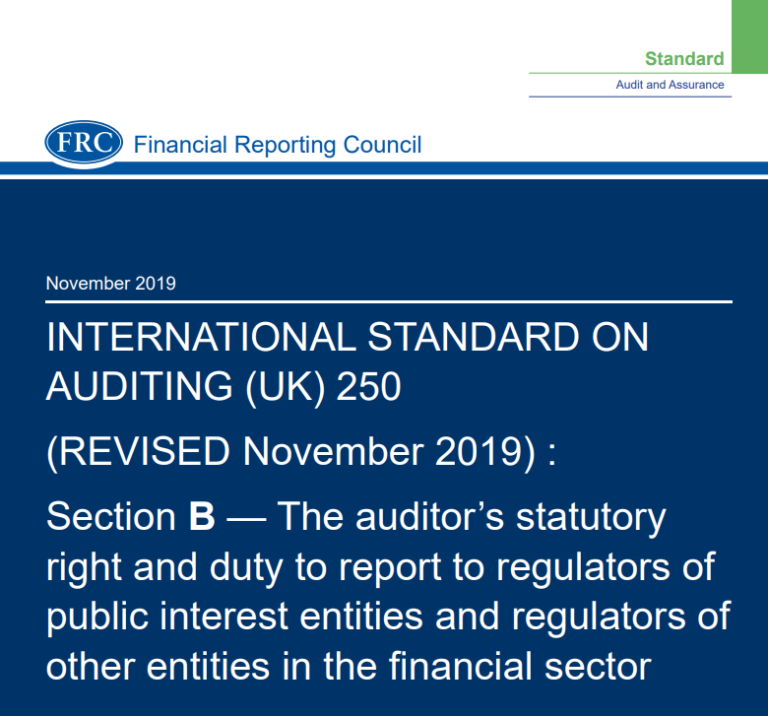 Joint regulators statement for companies, auditors and users of financial accounts