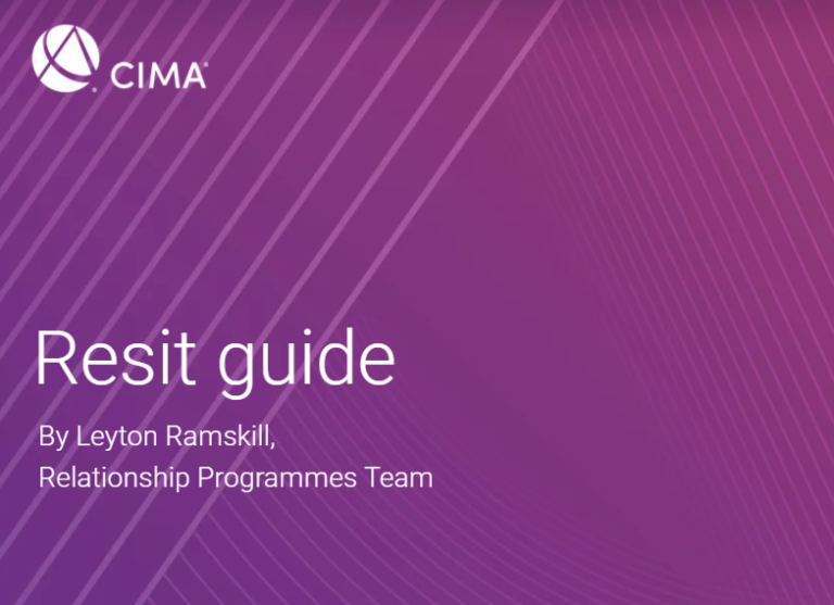 CIMA launches new Resit Guide