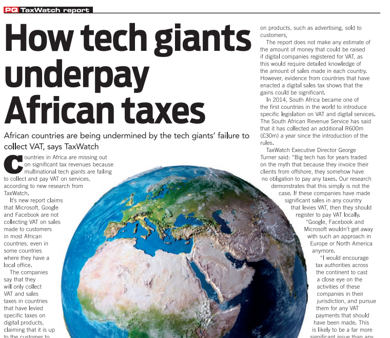 How tech giants underpay African taxes