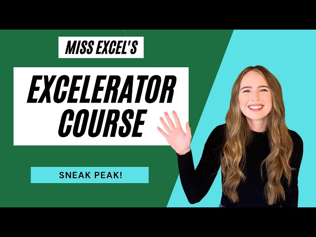 Excelling at Excel