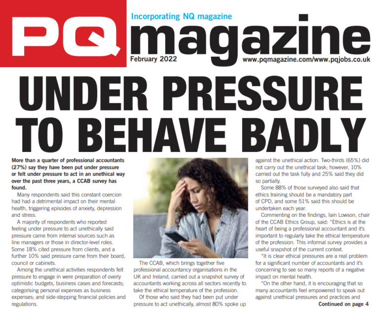 ARE YOU UNDER PRESSURE TO BEHAVE BADLY?