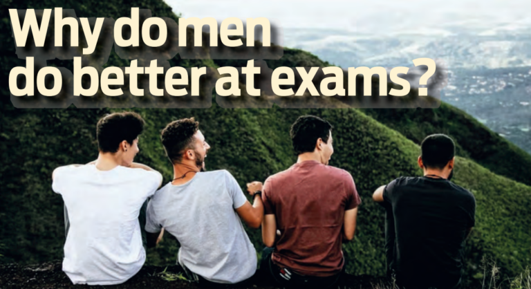 Why do men do better at exams?