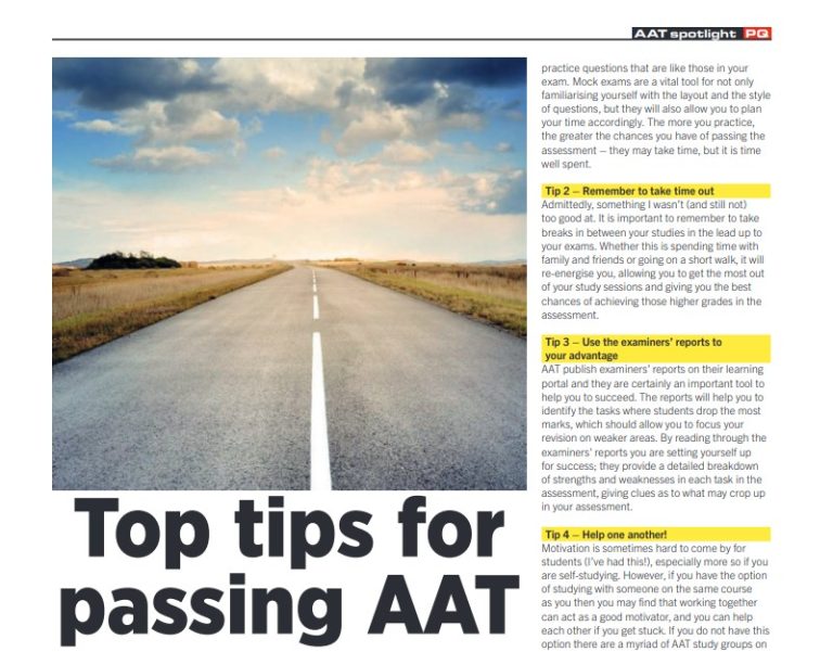 Top tips for passing those AAT assessments