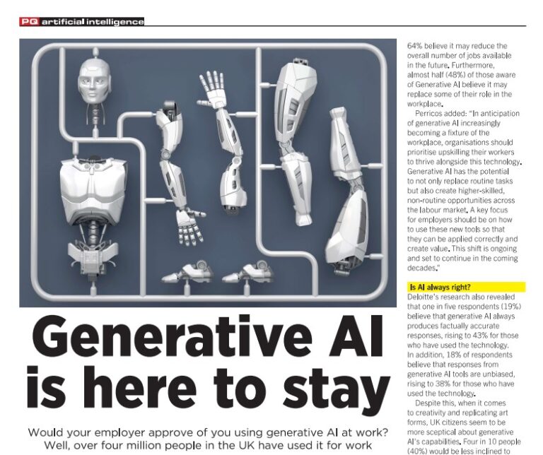 Generative AI is here to stay