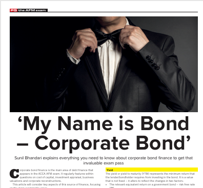 ‘My name is bond – Corporate Bond’