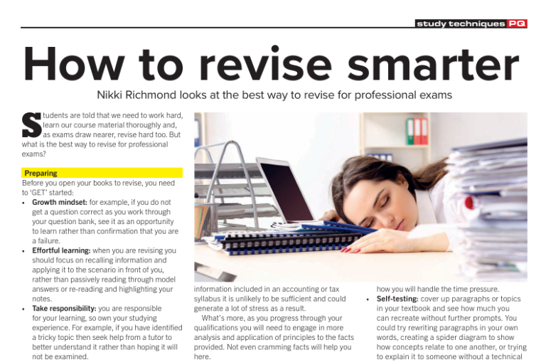 Revise smarter!