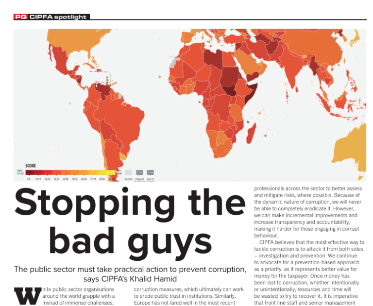 Time to tackle corruption