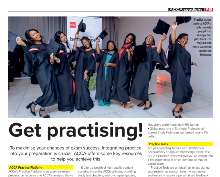ACCA PQs – it’s time to ‘get practising’