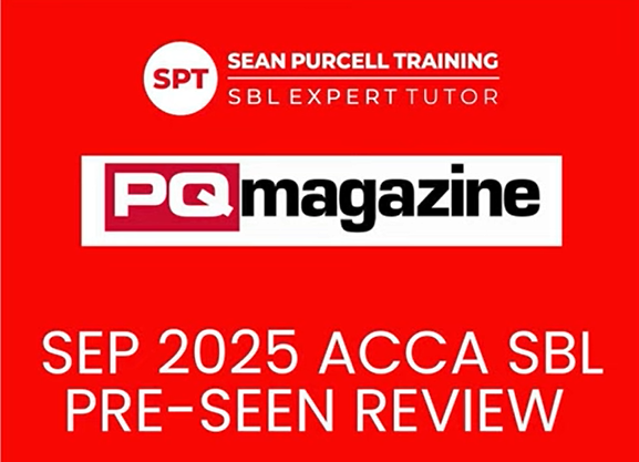 Your ACCA pre-seen SBL review